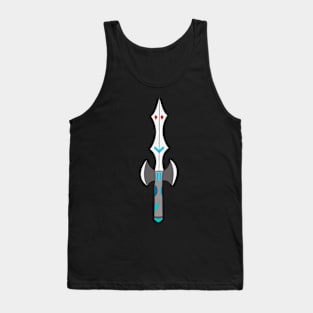 Crystal Gem Sword Axe Hybrid Fantasy Weapon Tank Top